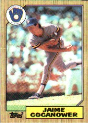 1987 Topps Baseball Cards      423     Jaime Cocanower